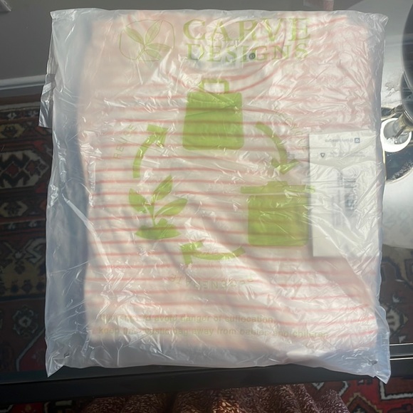 Carve designs Maeve dress in cloud/azalea stripe size xs - Picture 5 of 5